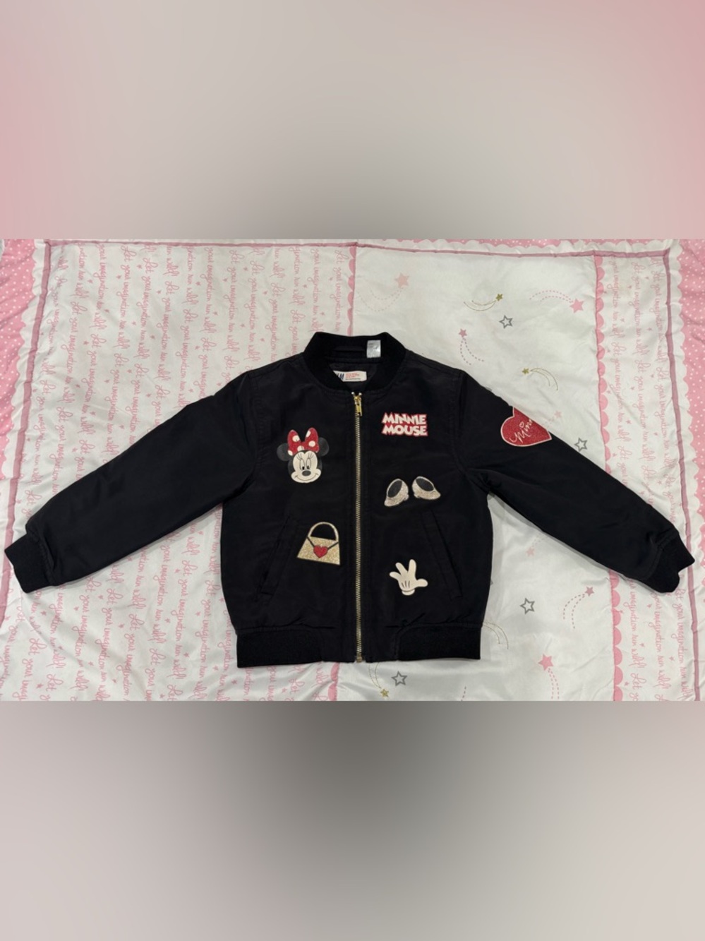5/6, H&M Black Jacket with Minie Mosuse Design